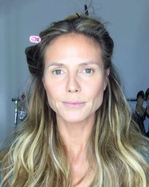 Heidi Klum senza trucco