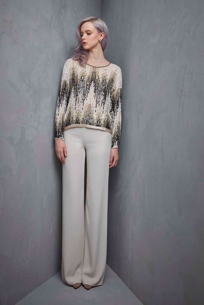 Look da cerimonia con pantaloni Jenny Packham