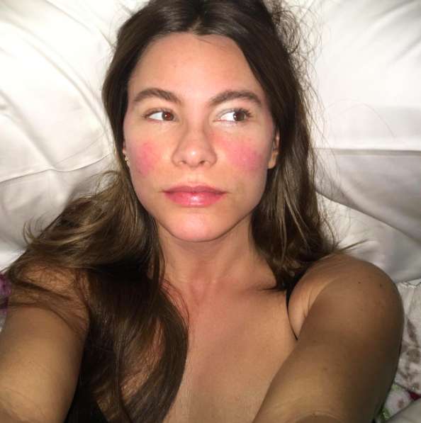 Sofia Vergara senza trucco