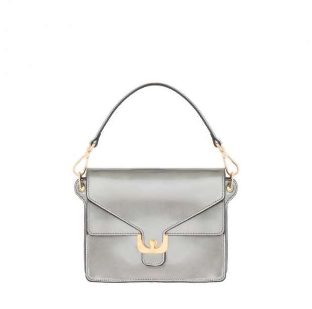 Borsa argento in calf Coccinelle