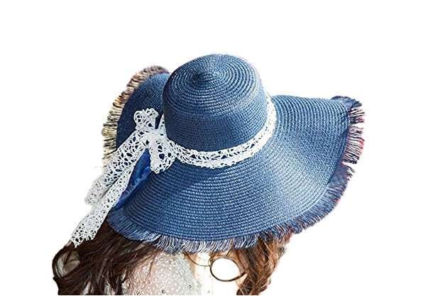 Cappello di paglia blu Leisial