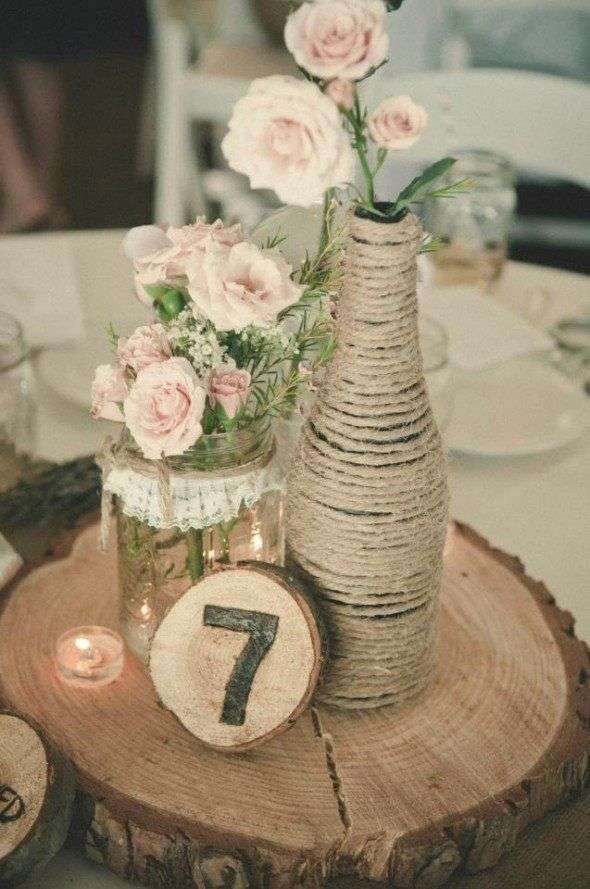 Composizione con base in legno