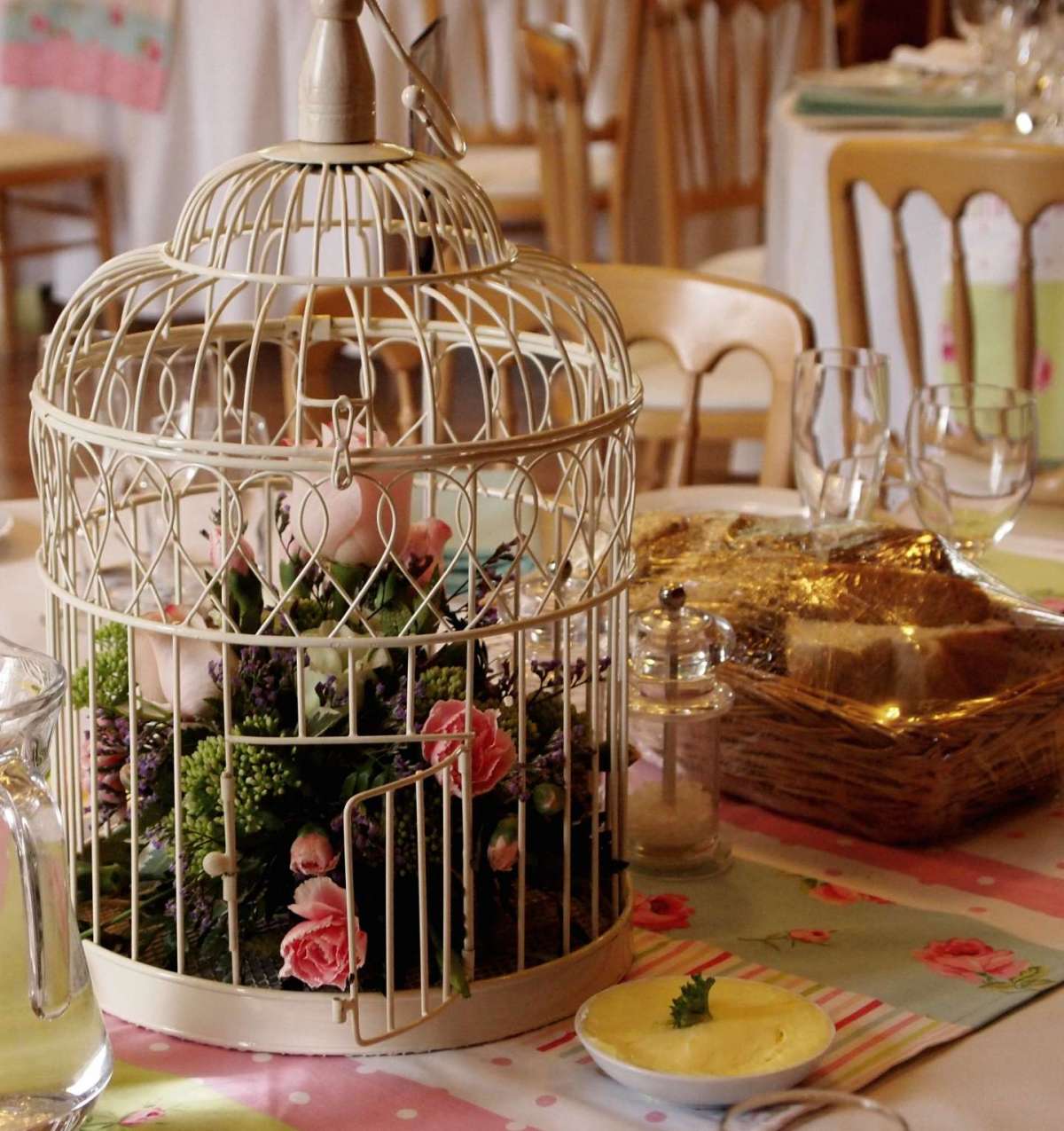 Lanterna centrotavola shabby chic