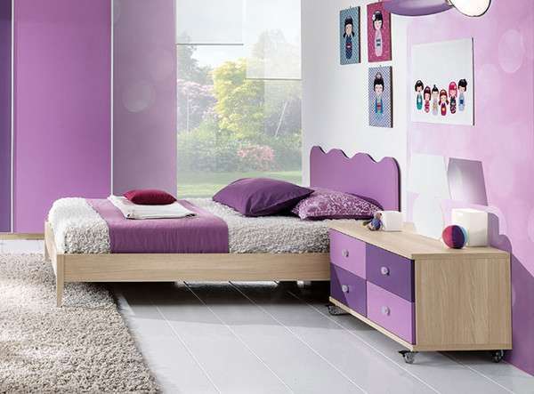 Letto singolo in legno di Zenzero Shop