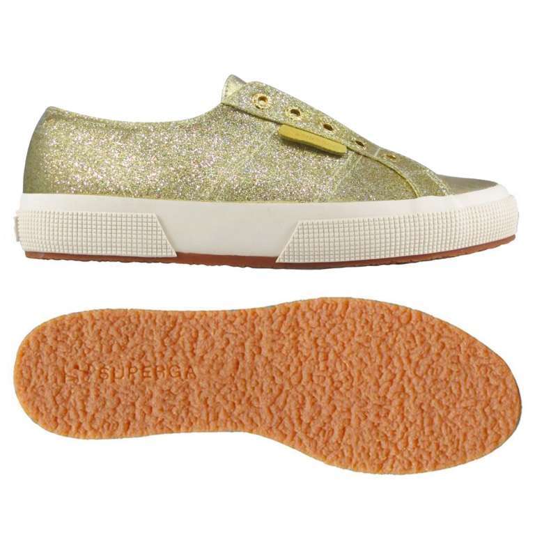 Scarpe da ginnastica dorate Superga