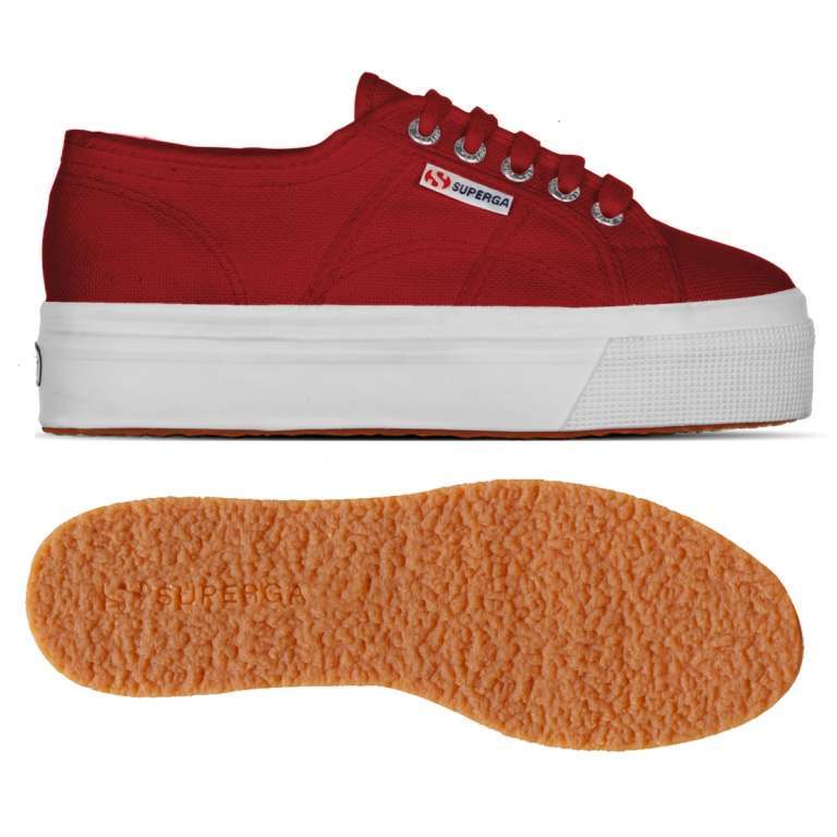 Sneakers rosse Superga