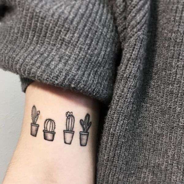 Tatuaggi piccoli con cactus