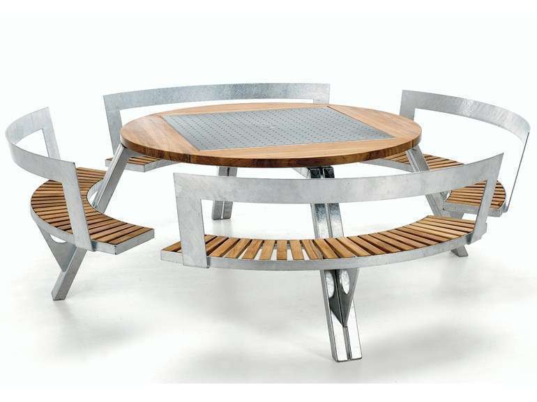 Tavolo in legno e metallo Extremis