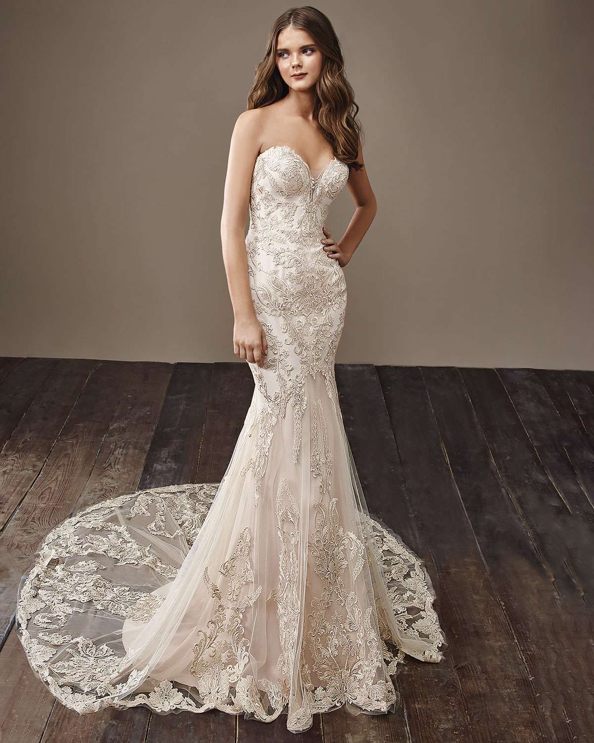 Abito da sposa champagne