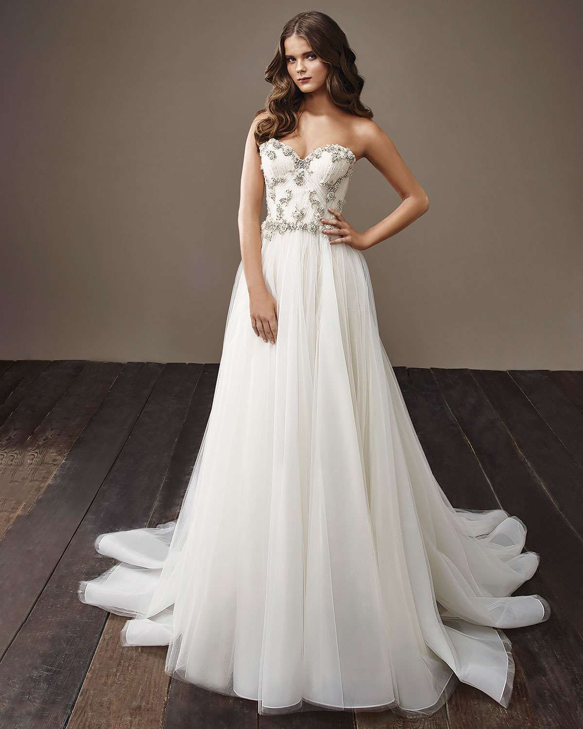 Abito da sposa gioiello in tulle Badgley Mischka