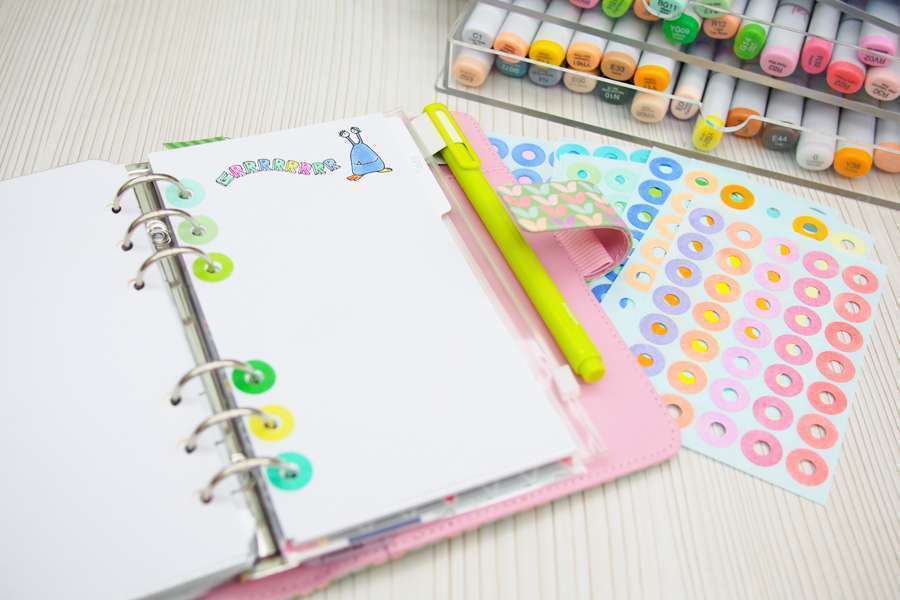 Agenda con washi tape