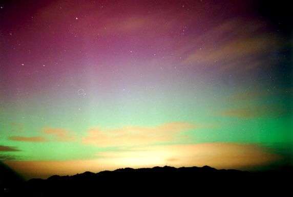 Aurora australe in Nuova Zelanda