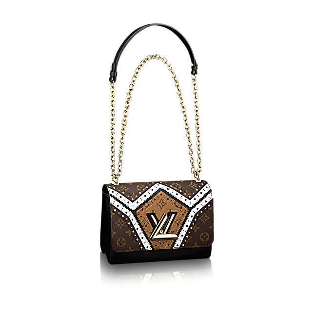 Borsa a tracolla Louis Vuitton in tela Monogram e pelle Veau Satin