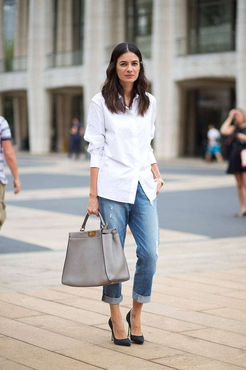 Camicia e jeans boyfriend