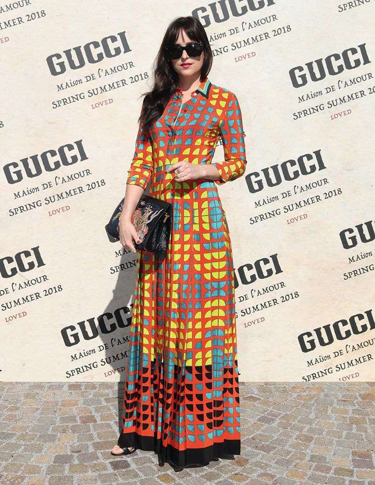 Dakota Johnson in Gucci