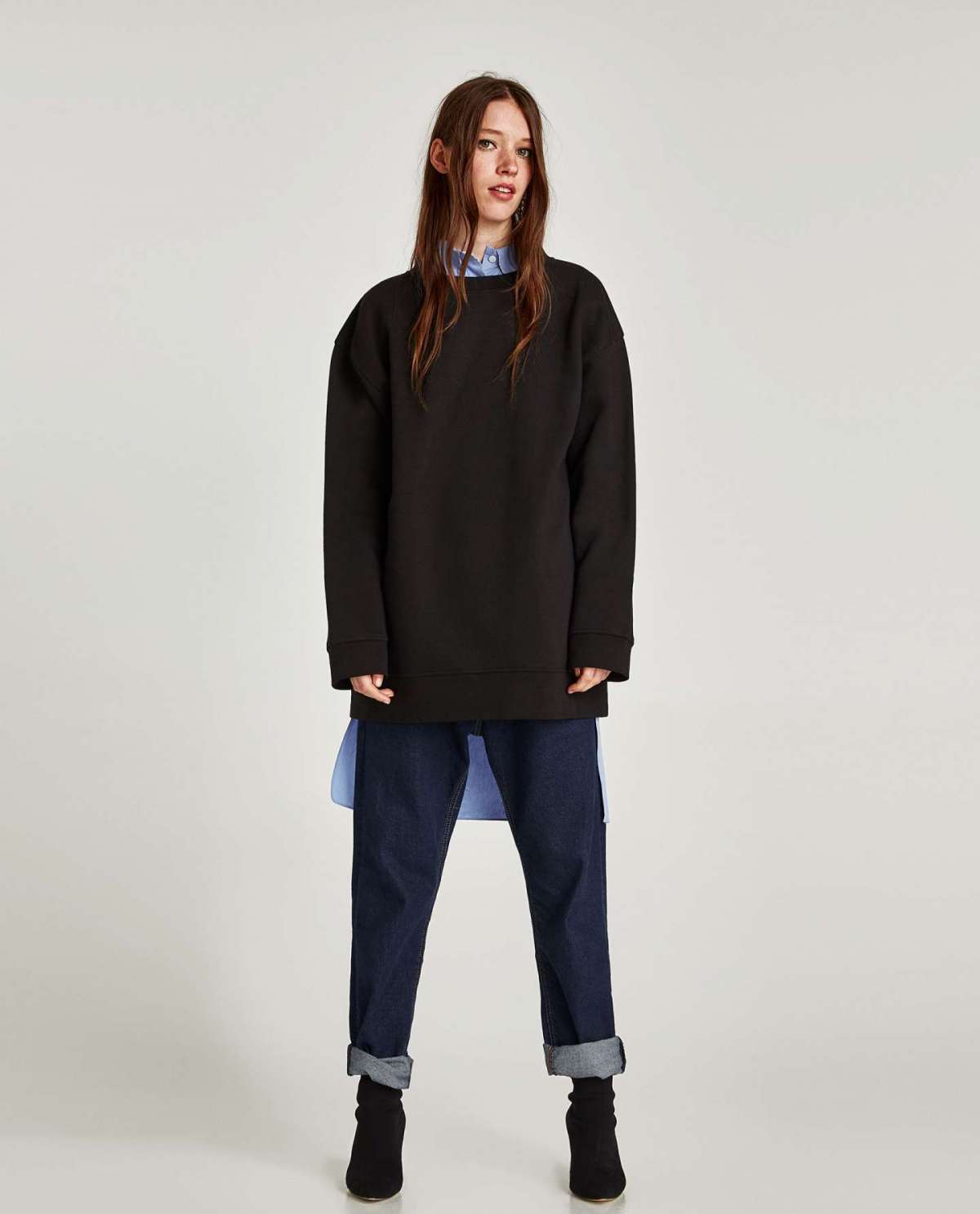 Felpa oversize Zara