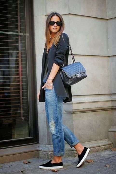 Jeans e giacca oversize