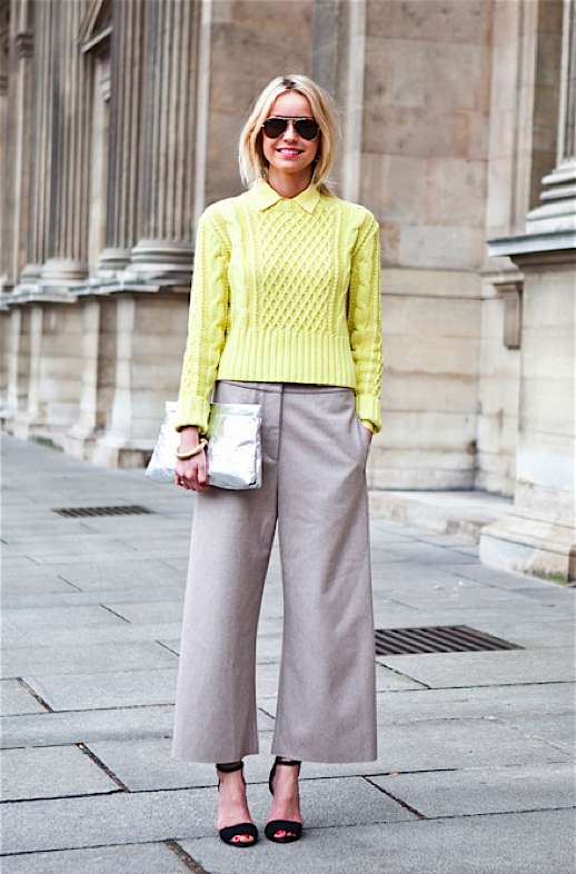 Look bon ton con pantaloni culotte