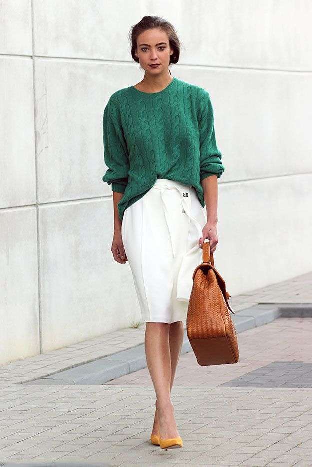 Look in color block fashion