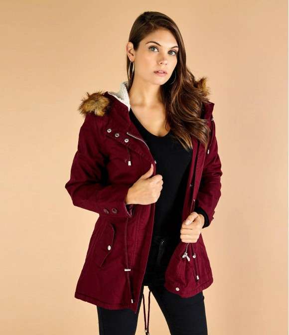 Parka bordeaux Zuiki