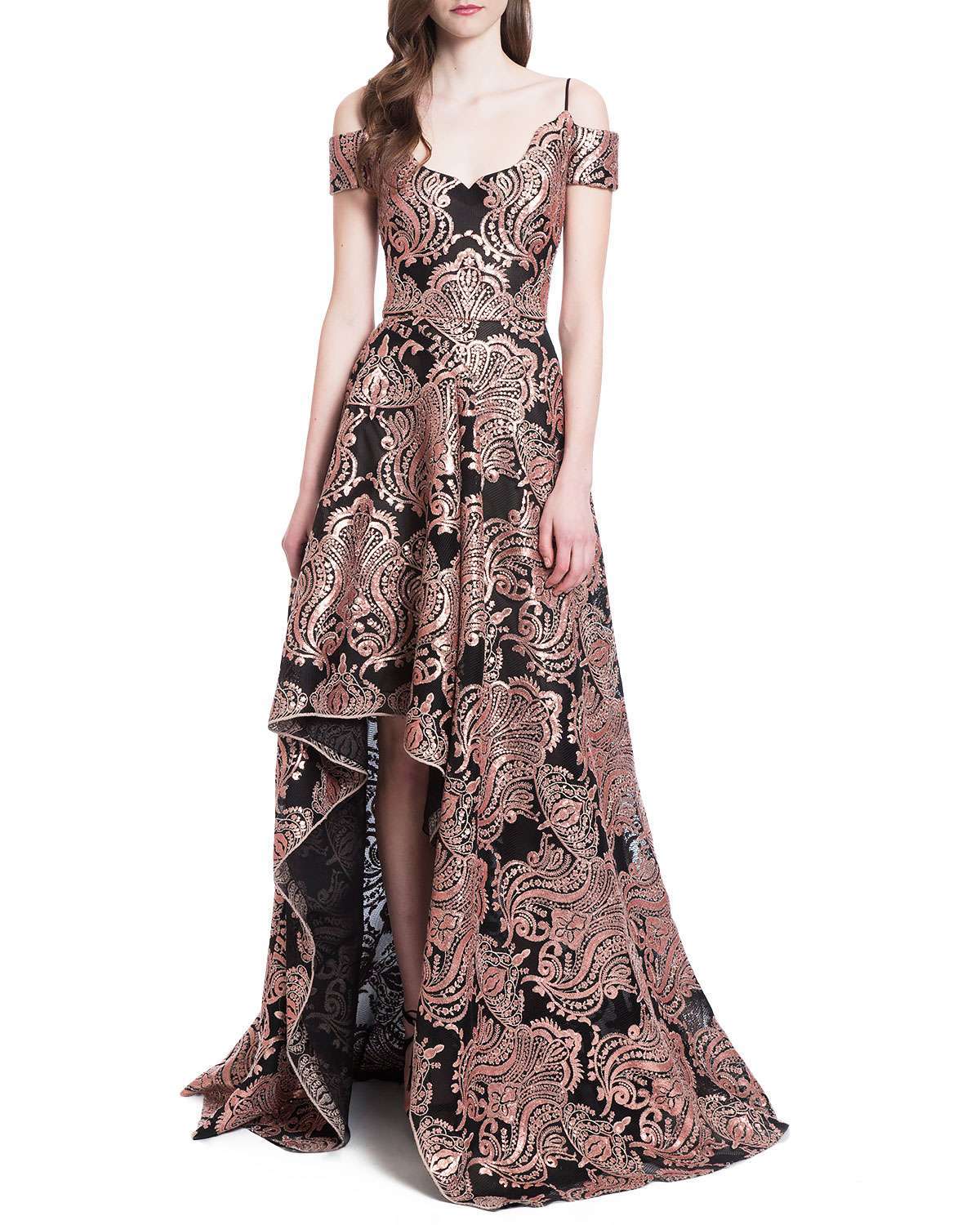 Abito da cerimonia asimmetrico Badgley Mischka