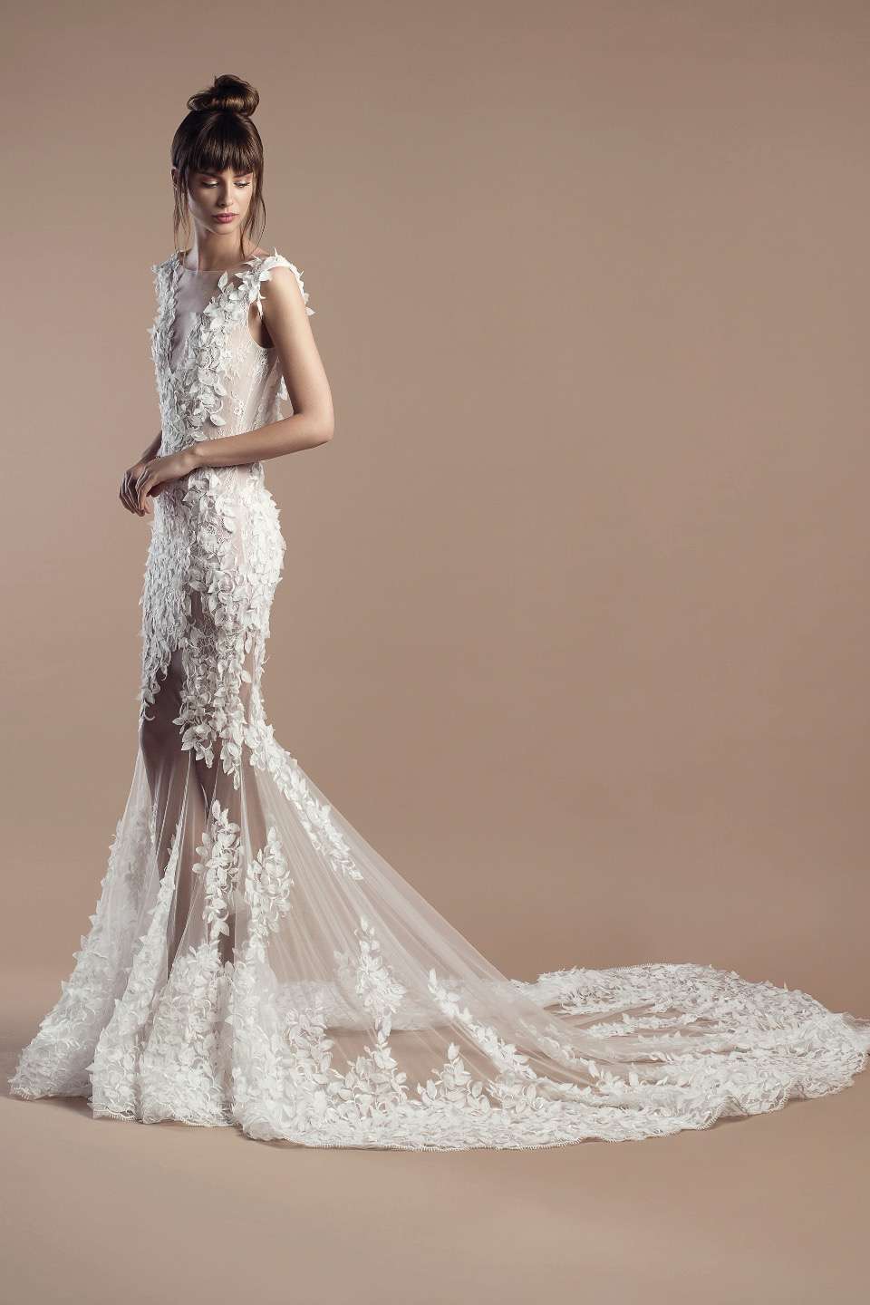 Abito da sposa a sirena con strascico Tony Ward