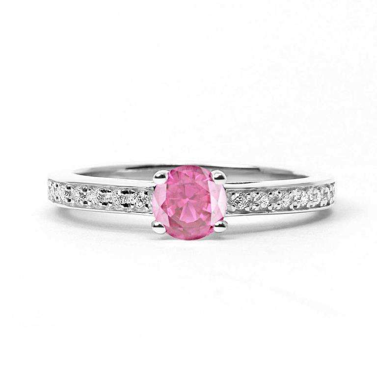 Anello di fidanzamento con zaffiro rosa Arabel Lebrusan