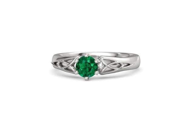 Anello di fidanzamento Gemvara con smeraldo