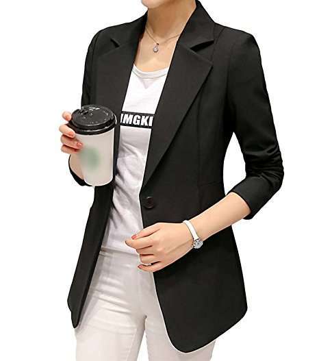 Blazer nero YiLianDa