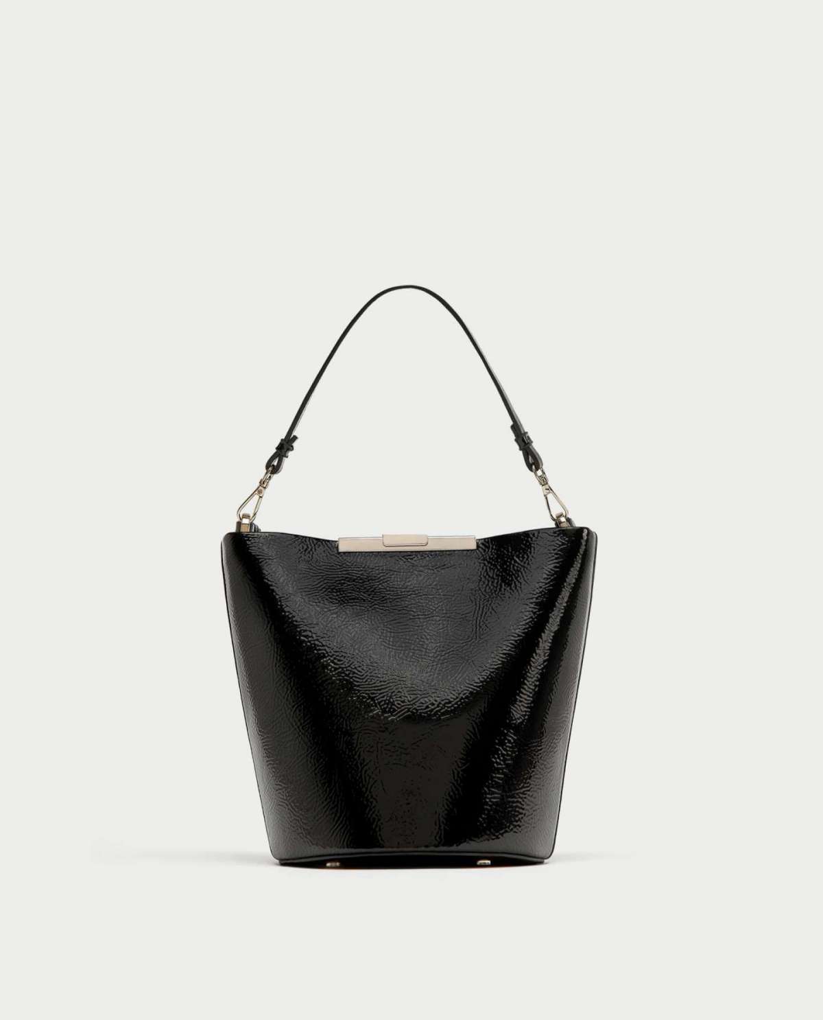 Borsa a secchiello nera