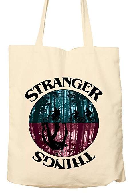 Borsa con stampa Stranger Things