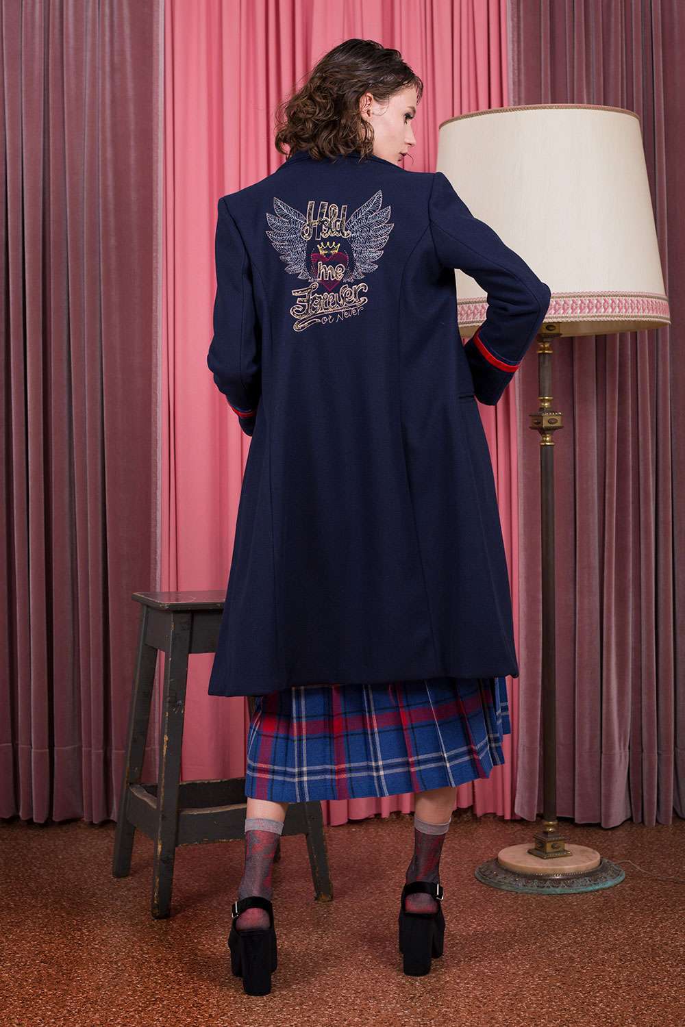 Cappotto con applicazioni Dixie