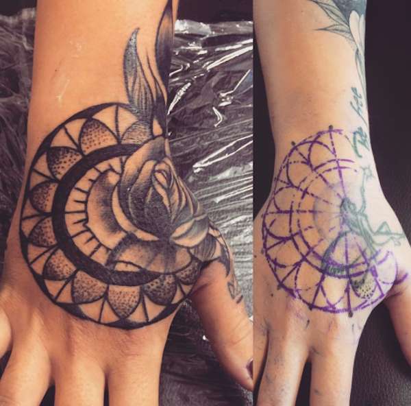 Cover up tattoo sulle mani