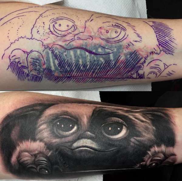 Cover up tatuaggio sul braccio