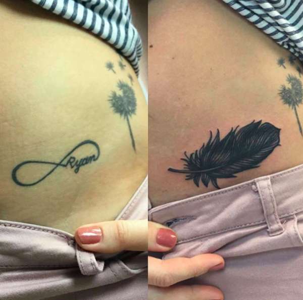 Cover up tatuaggio sul ventre