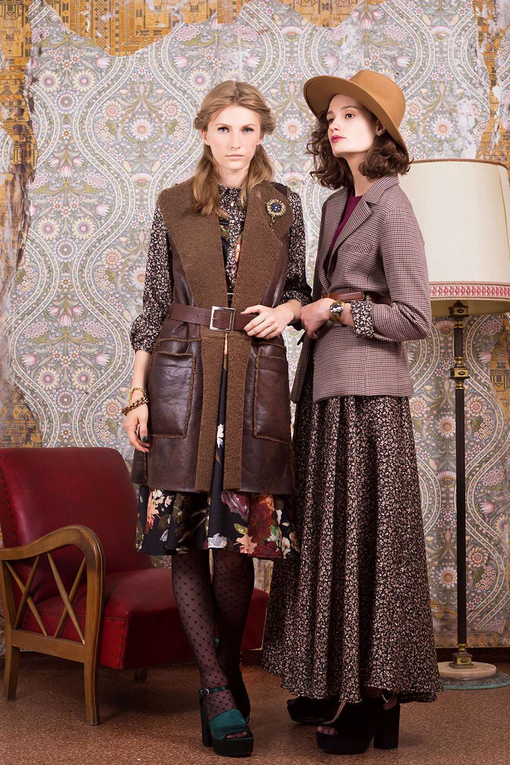 Gilet imbottito in pelle
