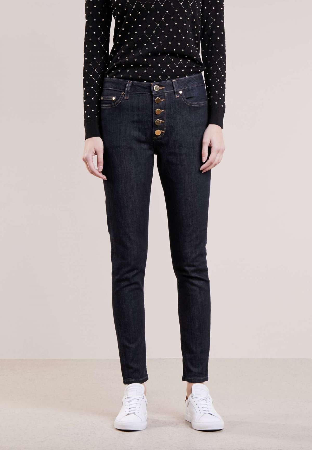 Jeans a sigaretta con bottoni Michael Kors