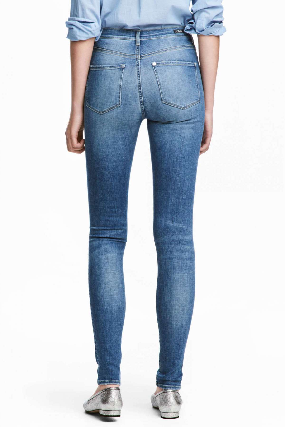 Jeans a vita alta modellanti H&M