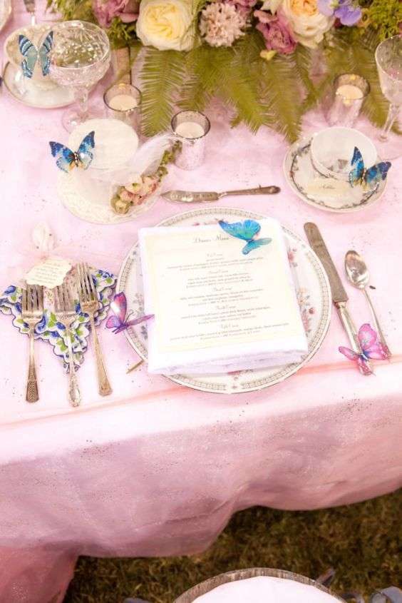 Le farfalle per decorare la tavola