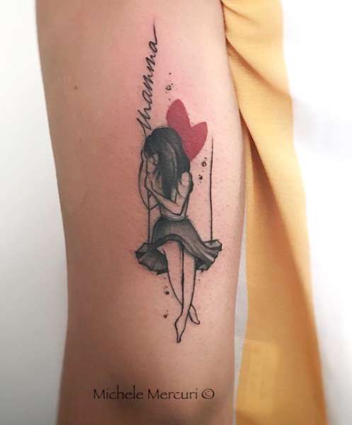 Tatuaggio gentile altalena