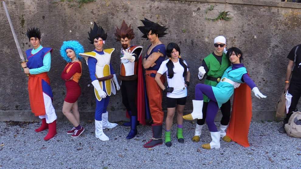 Un gruppo di cosplayer