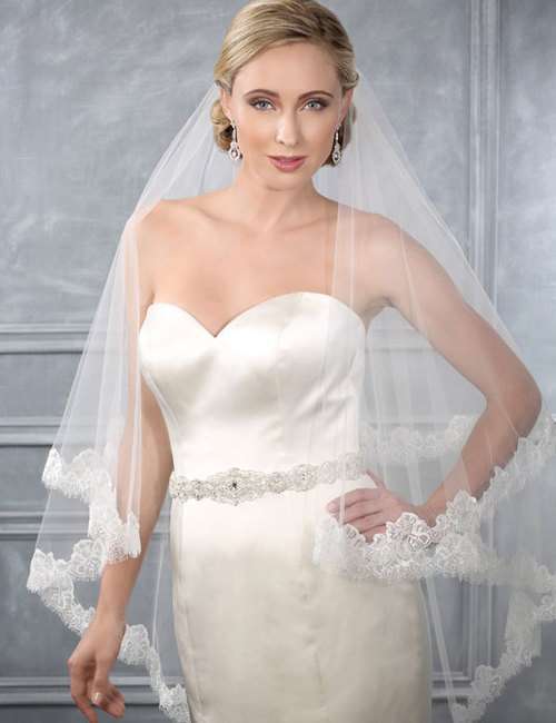 Velo Bel Air Bridal in pizzo chantilly