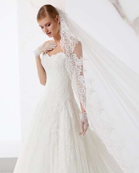 Velo da sposa in pizzo Jolie