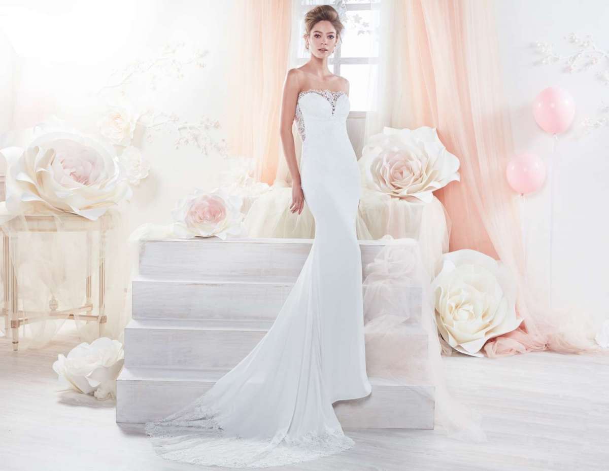 Vestito da sposa scivolato a sirena Colet