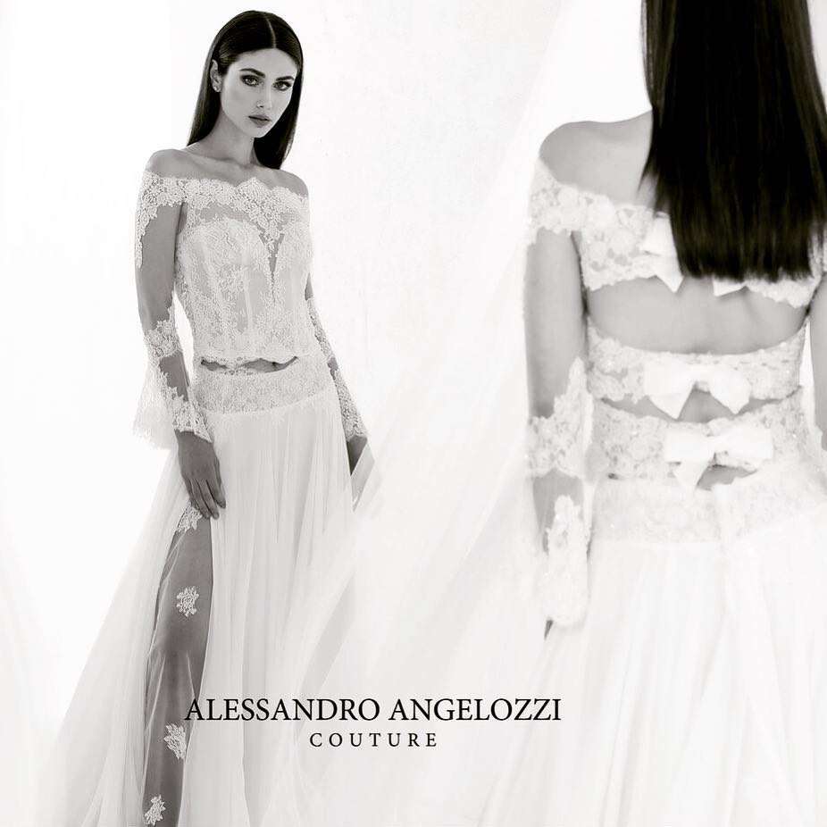 Abito da sposa boho-chic in pizzo