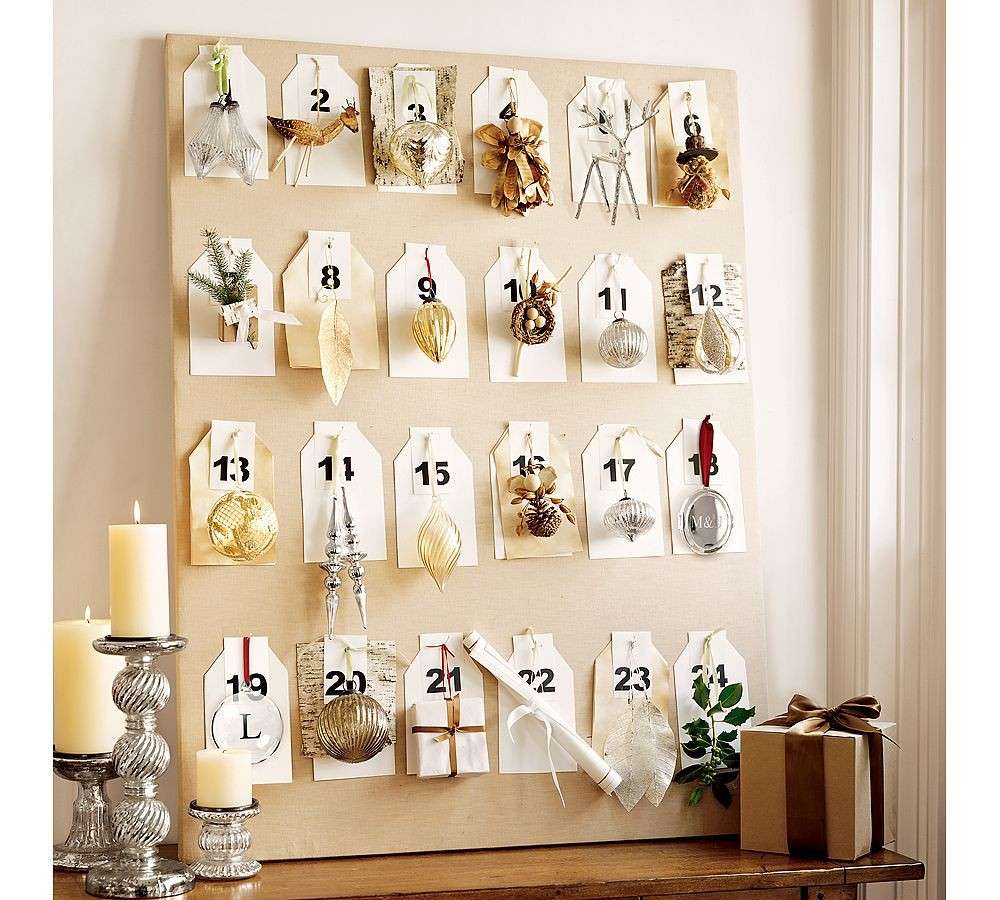 Calendario dell'avvento shabby chic da fare a casa