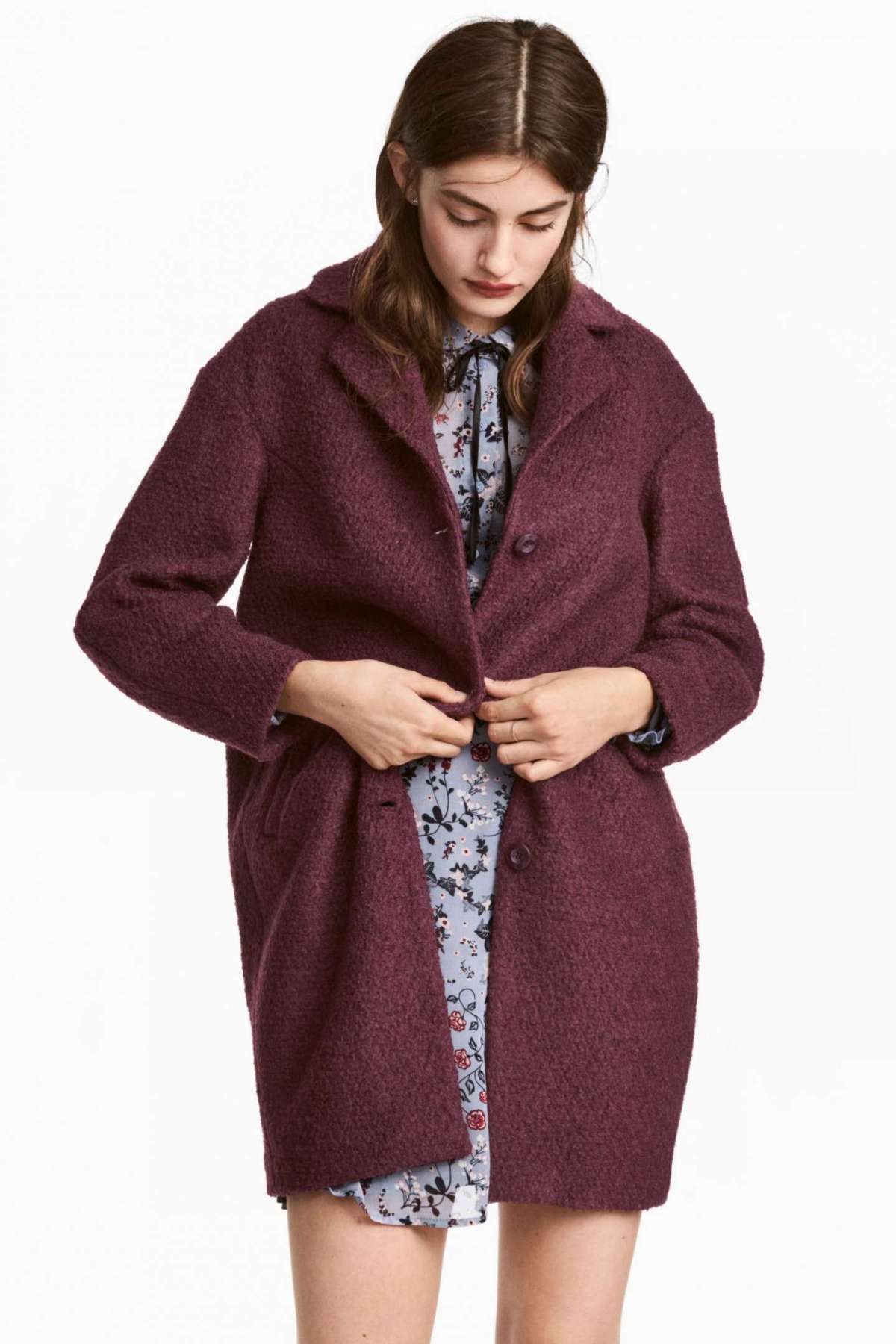 Cappotto in misto lana bouclè H&M