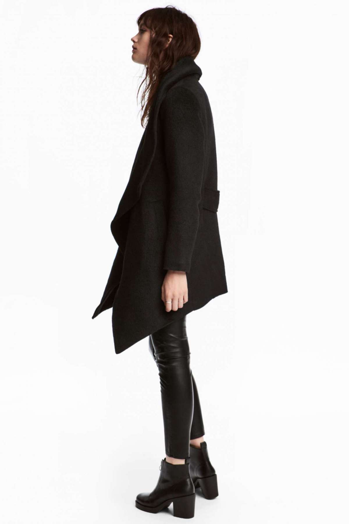 Cappotto nero in lana H&M