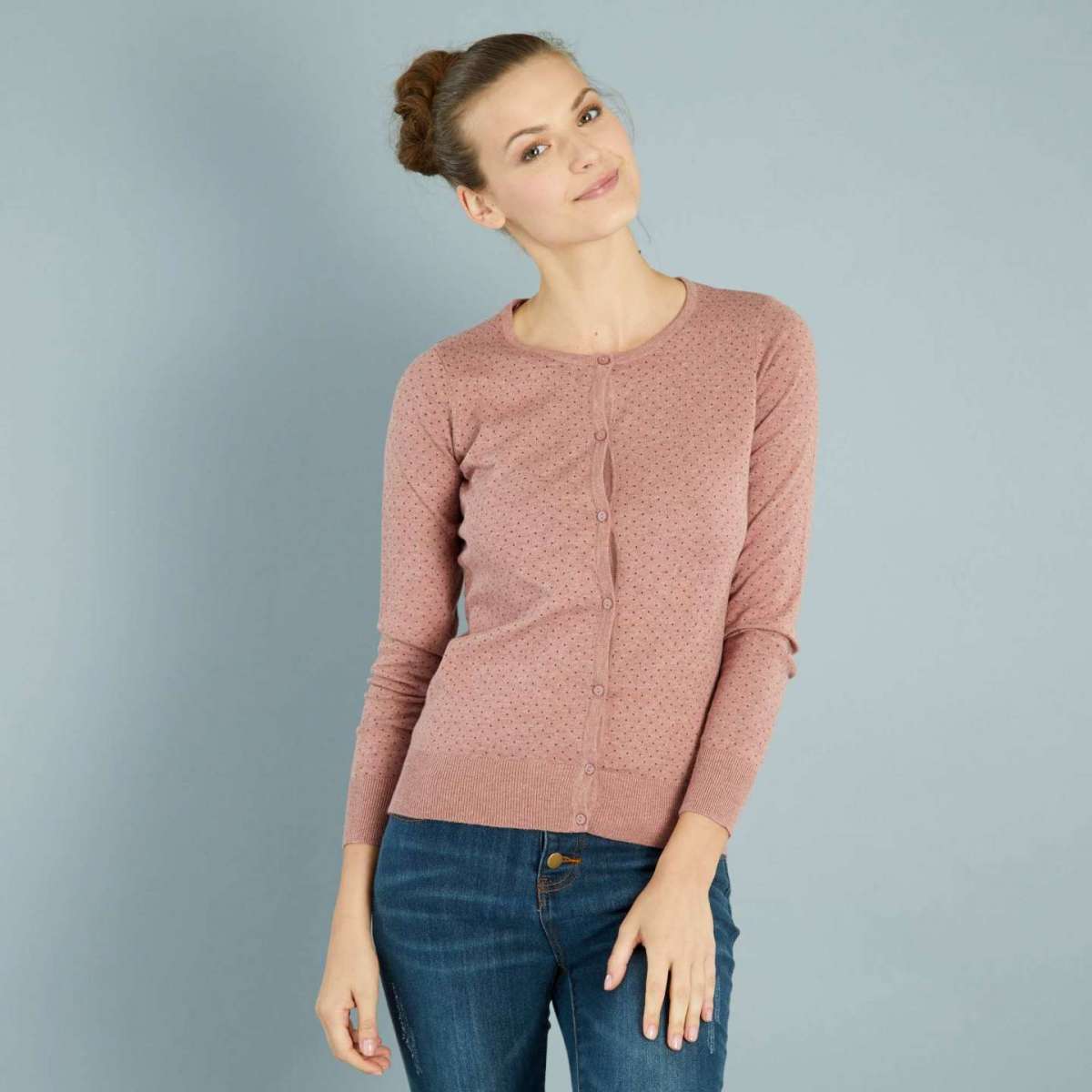 Cardigan rosa