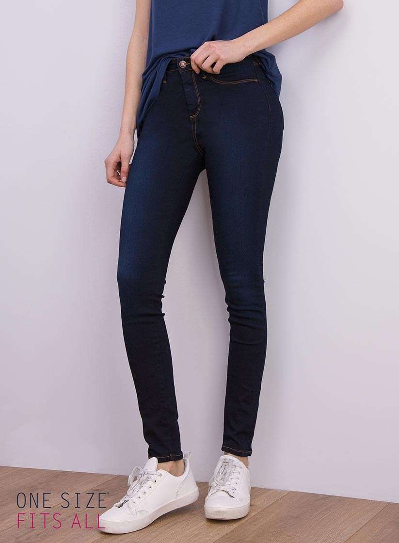 Jeans skinny taglia unica scuri